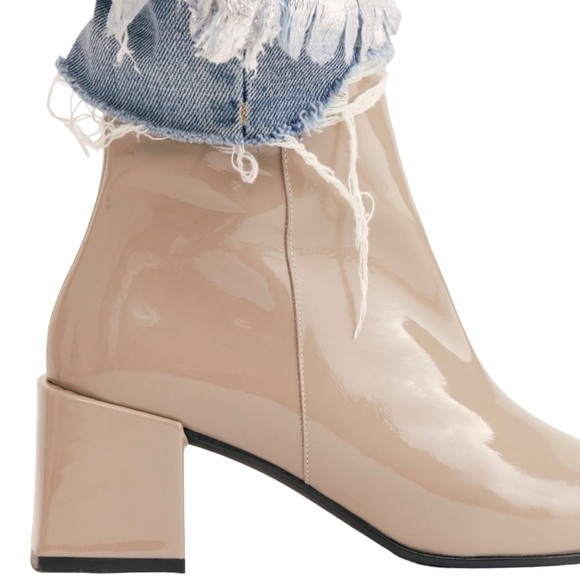 Free People Collette Patent Leather Heeled Boots - Picture 2 of 14